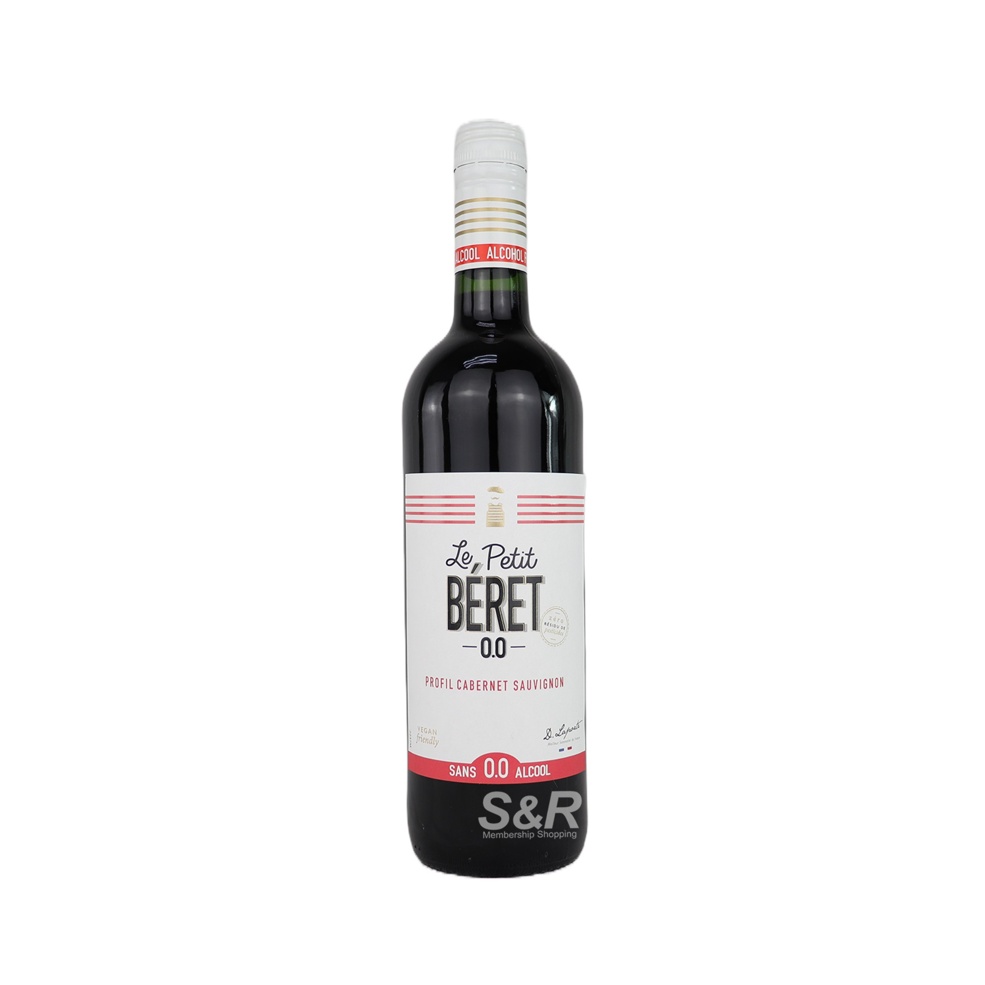 Le Petit Beret Cabernet Sauvignon Non-Alcoholic Red Wine 750mL